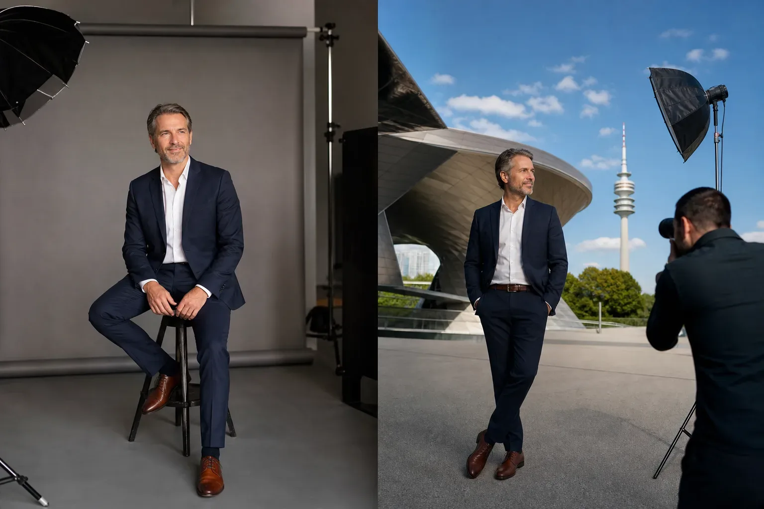 Business-Fotoshooting in München: Studio oder On-Location?